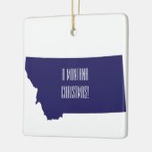 モンタナパーソナライズされた州クリスマスオーナメント セラミックオーナメント (左)