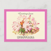 モンタナビタールートからのヴィンテージの挨拶 ポストカード (正面)