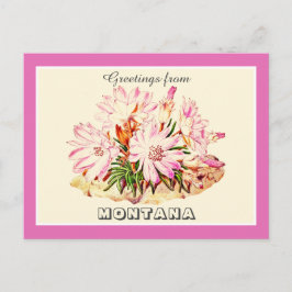 モンタナビタールートからのヴィンテージの挨拶 ポストカード