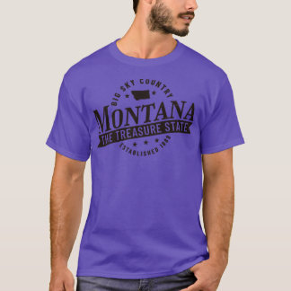 モンタナビッグスカイカントリーザトレジャー州Est 188 Tシャツ