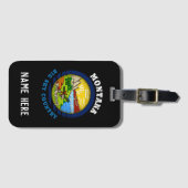 モンタナビッグスカイ州旗 ラゲッジタグ (正面横)