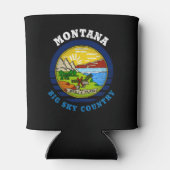 モンタナビッグスカイ州旗 缶クーラー (裏面)