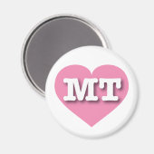 モンタナピンクハート- I love MT マグネット (正面/裏面)
