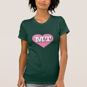 モンタナピンクハート- I love MT Tシャツ