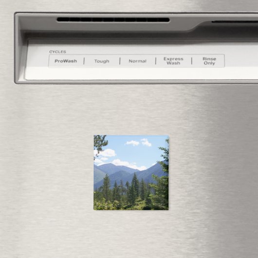 モンタナフォレストアンドマウンテンズシーニックビュー マグネット (インサイチュ (食洗機))