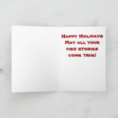 モンタナフライ釣りクリスマスカード シーズンカード (内部)