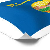 モンタナフラッグポスタープリント ポスター (角)