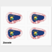 モンタナフラッグ登山カラビナー 長方形シール (シート)