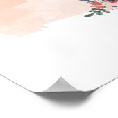 モンタナフローラウォーターカラー州 ポスター (角)