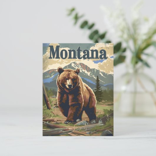 モンタナブラウンベア ポストカード (スタンド正面)