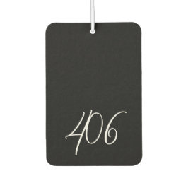 モンタナブラック（ホワイトエリアコード付き） カーエアーフレッシュナー