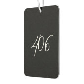 モンタナブラック（ホワイトエリアコード付き） カーエアーフレッシュナー (左)