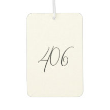 モンタナホワイトとブラックエリアコードエアーフレッシュナー