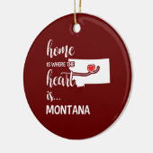 モンタナホームはハート セラミックオーナメント (左)