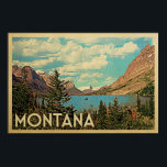 モンタナポスター – Lake Vintage Travelポスター ポスター<br><div class="desc">このモンタナのポスターは、モンタナの自然の風景の湖の景色を特色にしたおもしろいヴィンテージ旅行ポスターである。モンタナのお土産や記念品を探して何か祝の自然とアウトドアを？このヴィンテージウォールアートプリントは完璧な贈り物を作る。</div>