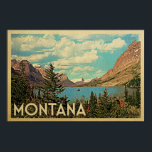 モンタナポスター – Lake Vintage Travelポスター ポスター<br><div class="desc">このモンタナのポスターは、モンタナの自然の風景の湖の景色を特色にしたおもしろいヴィンテージ旅行ポスターである。モンタナのお土産や記念品を探して何か祝の自然とアウトドアを？このヴィンテージウォールアートプリントは完璧な贈り物を作る。</div>