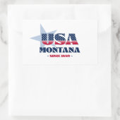 モンタナマイホーム州シール 長方形シール (バッグ)