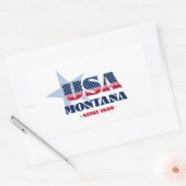 モンタナマイホーム州シール 長方形シール (封筒)