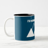 モンタナマウンテンに行きたい ツートーンマグカップ (左)