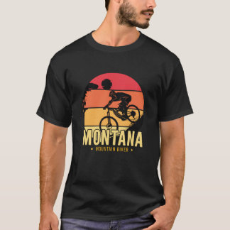 モンタナマウンテンバイクもしくは自転車に乗る人 Tシャツ