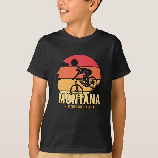 モンタナマウンテンバイクもしくは自転車に乗る人 Tシャツ (正面)