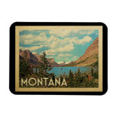 モンタナマグネットグレイシャーパークヴィンテージ マグネット (横)
