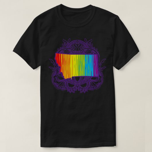 モンタナマンダラプライド Tシャツ (デザイン正面)
