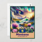 モンタナミスティーク風光明媚な宝物 ポストカード (正面/裏面)
