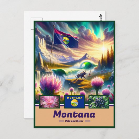 モンタナミスティーク風光明媚な宝物 ポストカード (正面/裏面)