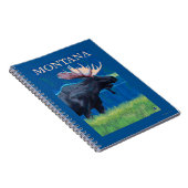 モンタナムースヴィンテージ旅行ポスター ノートブック (右側)