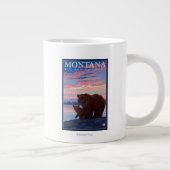 モンタナモマベアアンドキュブヴィンテージトラベル ジャンボコーヒーマグカップ (右)