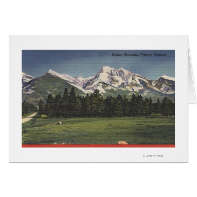 モンタナモンタナのミッションマウンテンズビュー (正面横)