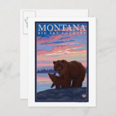 モンタナモンマベアアンドクブヴィンテージトラベル ポストカード (正面/裏面)