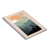 モンタナランドスケープアートヴィンテージ写真オールドエステティック ノートブック (右側)