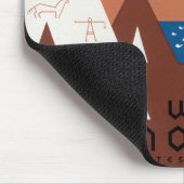 モンタナランドスケープアートヴィンテージ写真オールドエステティック マウスパッド (コーナー)