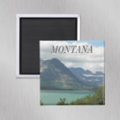 モンタナロッキーズランドスケープ写真 マグネット