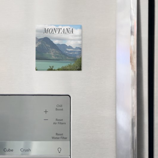 モンタナロッキーズランドスケープ写真 マグネット (インサイチュ (冷蔵庫))