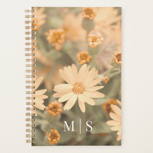 モンタナワイルドフラワーインオレンジ プランナー手帳 (正面)