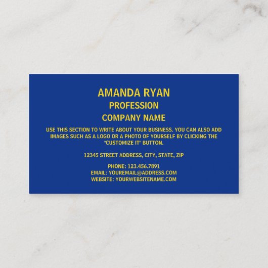 モンタナン国旗とシール、モンタナ国旗 名刺 (裏面)