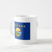 モンタナン国旗+地図マグカップ コーヒーマグカップ (正面左)