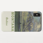 モンタナヴィンテージトラベル名前をカスタムするの電話ケース Case-Mate iPhoneケース (裏面(横))