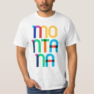 モンタナヴィンテージポップ・アートのレトロアート80sカラフルタイプ tシャツ