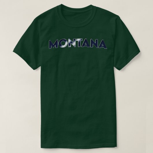 モンタナヴィンテージレトロ文字 Tシャツ (デザイン正面)