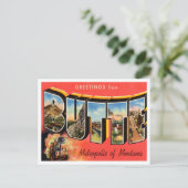 モンタナヴィンテージ旅行ビュッテからの挨拶 ポストカード (スタンド正面)