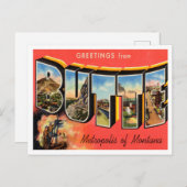 モンタナヴィンテージ旅行ビュッテからの挨拶 ポストカード (正面/裏面)