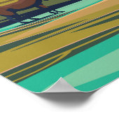 モンタナヴィンテージ旅行ポスター ポスター (角)