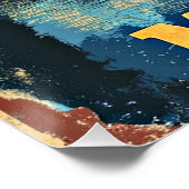 モンタナヴィンテージ旅行ポスター ポスター (コーナー)