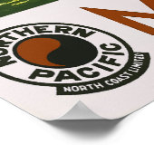 モンタナヴィンテージ旅行ポスター ポスター (角)