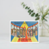 モンタナヴィンテージ旅行マイルズシティからの挨拶 ポストカード (スタンド正面)