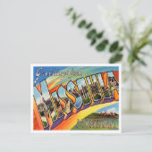 モンタナヴィンテージ旅行ミッソーラからの挨拶 ポストカード (スタンド正面)